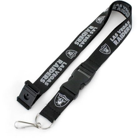 AMO Amo 6326499195 Las Vegas Raiders Design Lanyard; Black 6326499195